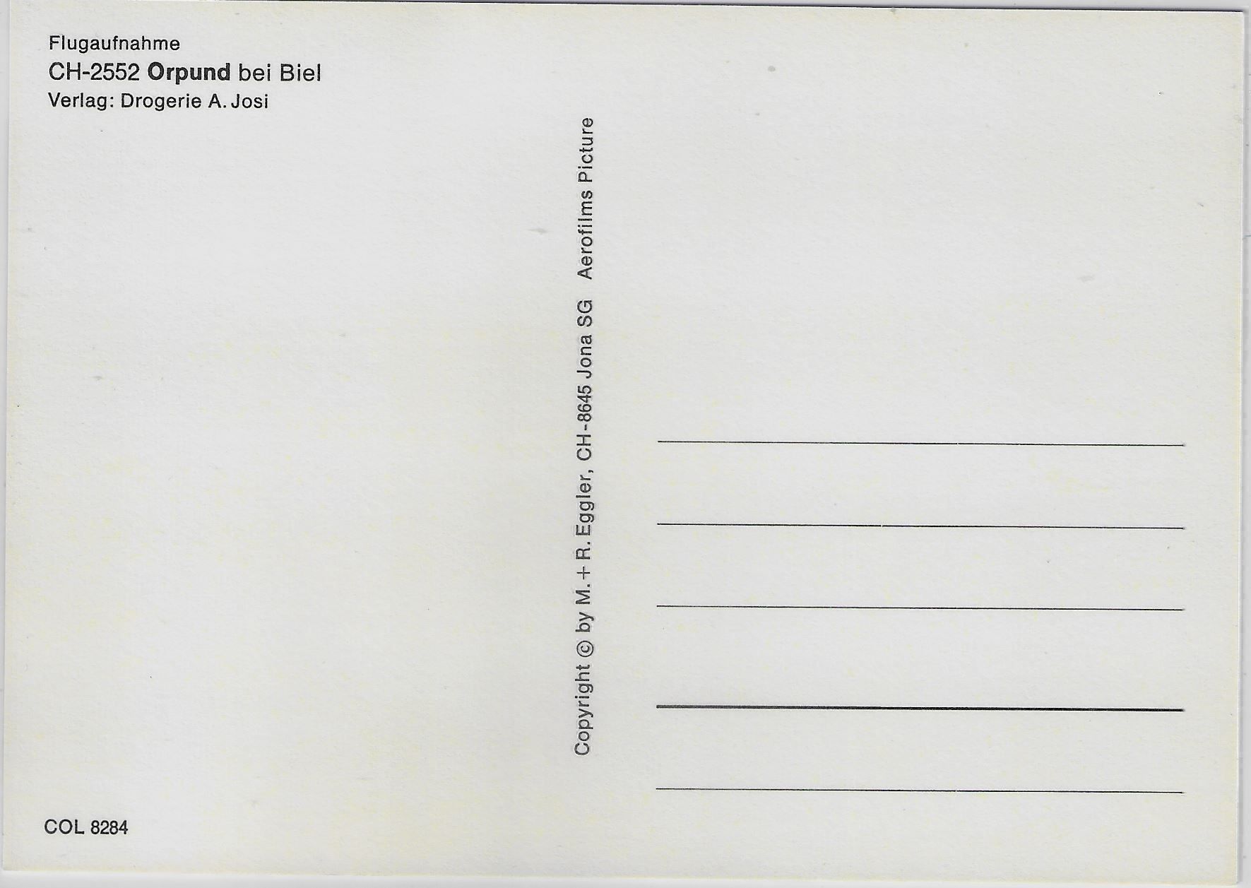 Cartoline postali: Flugaufnahme Orpund bei Biel – Antico da Ettingen venduto da Kartenplanet 1