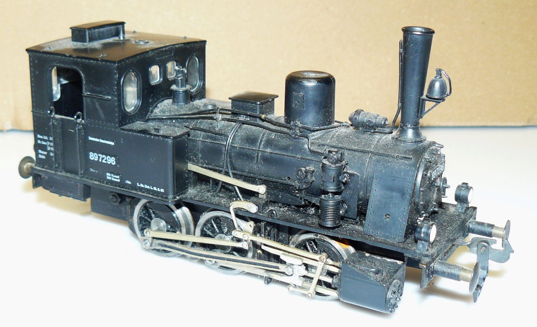 Modellini di ferrovie: Dampflok DB 89 7296; Spur 0 – Usato da Hombrechtikon venduto da Luetzelsee 1