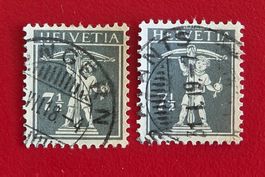 TELLKNABE 138 II 138 III SCHÖNE STEMPEL LUNGERN AVANTS 1918