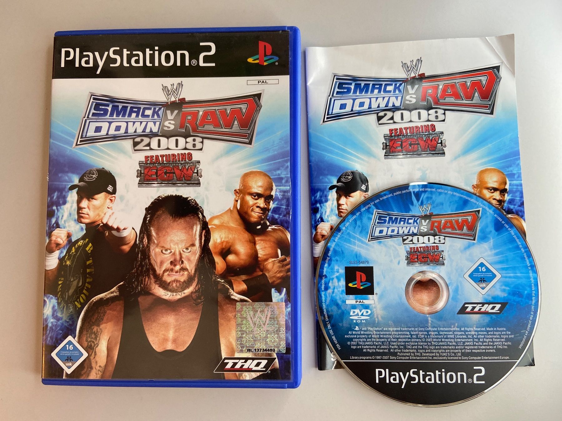 Sony Jeux: Smack Down vs RAW 2008 - PS2 – D'occasion à St.gallen par taduz