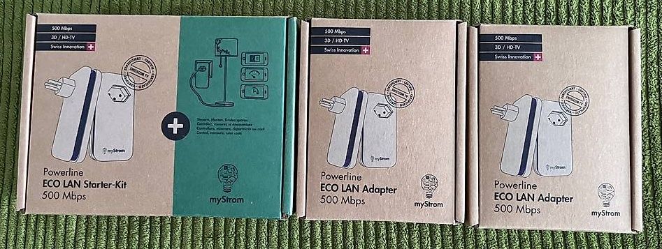 myStrom Unità & Adattatore: ECO LAN Starter-kit myStrom 500 Mbps (PLC) – Usato da Pomy venduto da Plantalenne