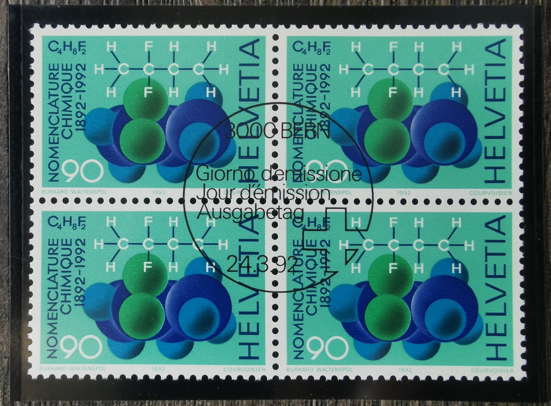 Tutti i francobolli: TR103 Bloc Timbre Suisse 1992 – Usato da Cousset venduto da Patrick_Collections