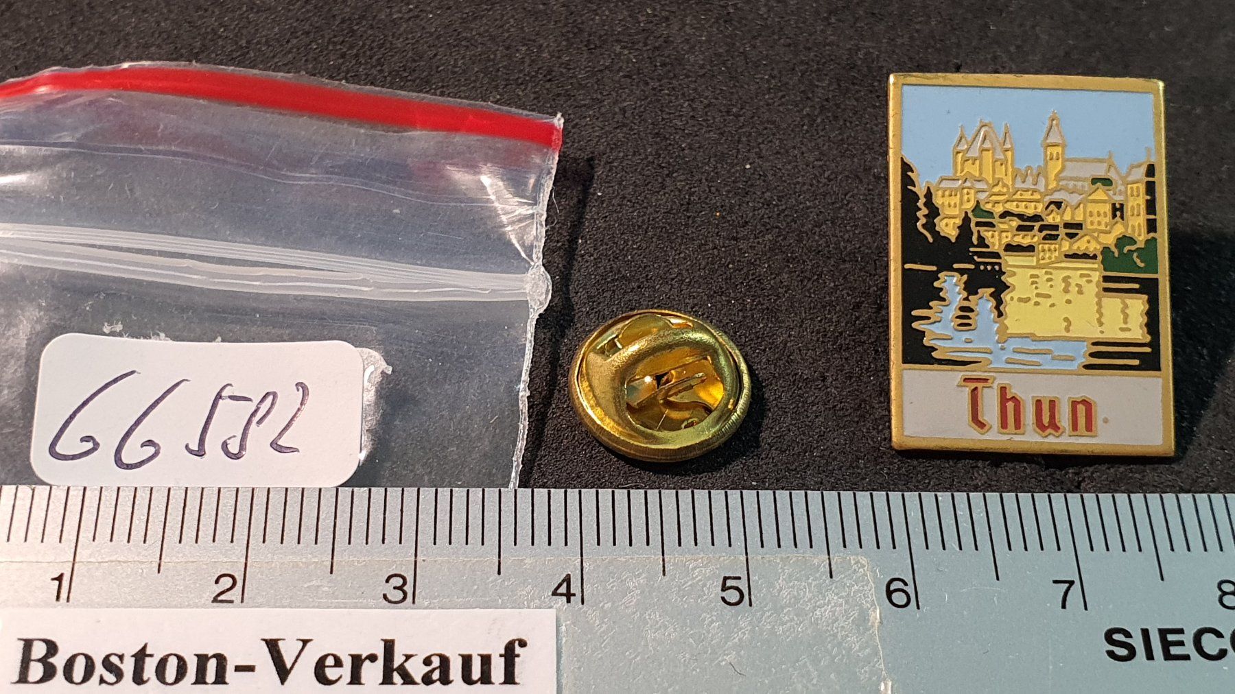 Placchette & Badge: GG582 - Werbeplakat Pin / Thun – Usato da Reinach BL venduto da Boston-Verkauf 1
