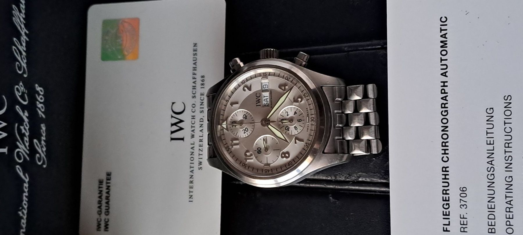 IWC Orologi: IWC Flieger-Spitfire Chronograph – Usato da Bichwil venduto da Uhrenticker-48 4
