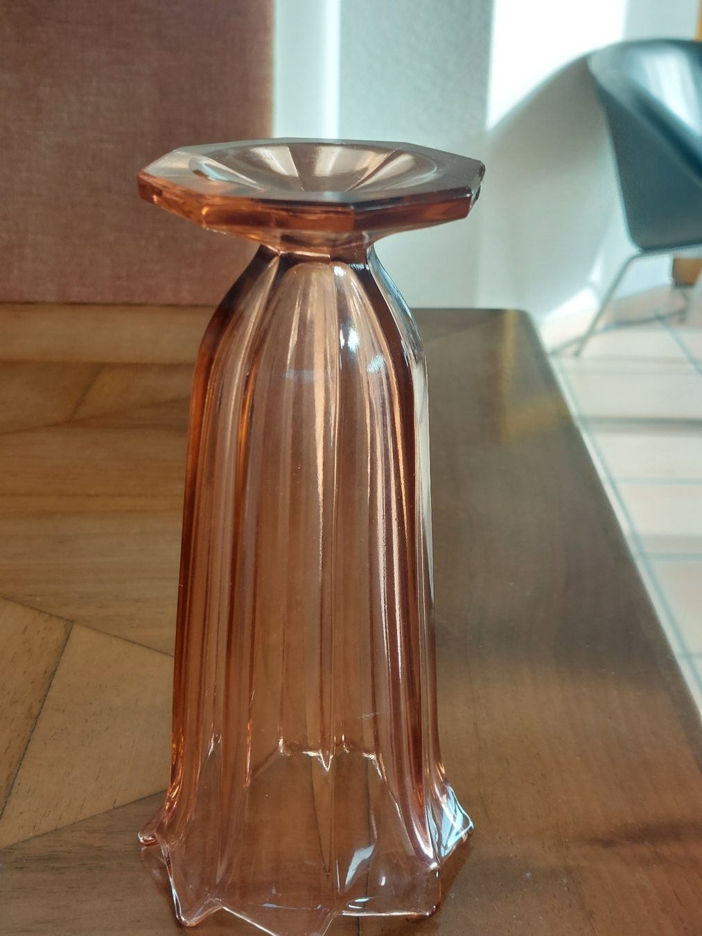 Vasen & Gefässe: Art Deco Rosalin Pressglas Vase – Gebraucht aus Hergiswil NW von maiette-23.N 4