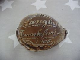 Geschnitzte Muschel Georg Langheld Frankfurt a. M. 1908