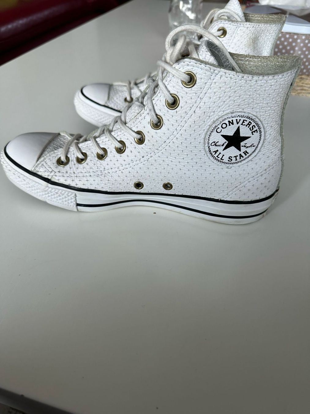 Converse Scarpe da uomo: Converse All Star Leder Sneaker Grösse 39.5 – Nuovo (secondo la descrizione) da Burgdorf venduto da interstellar2 2