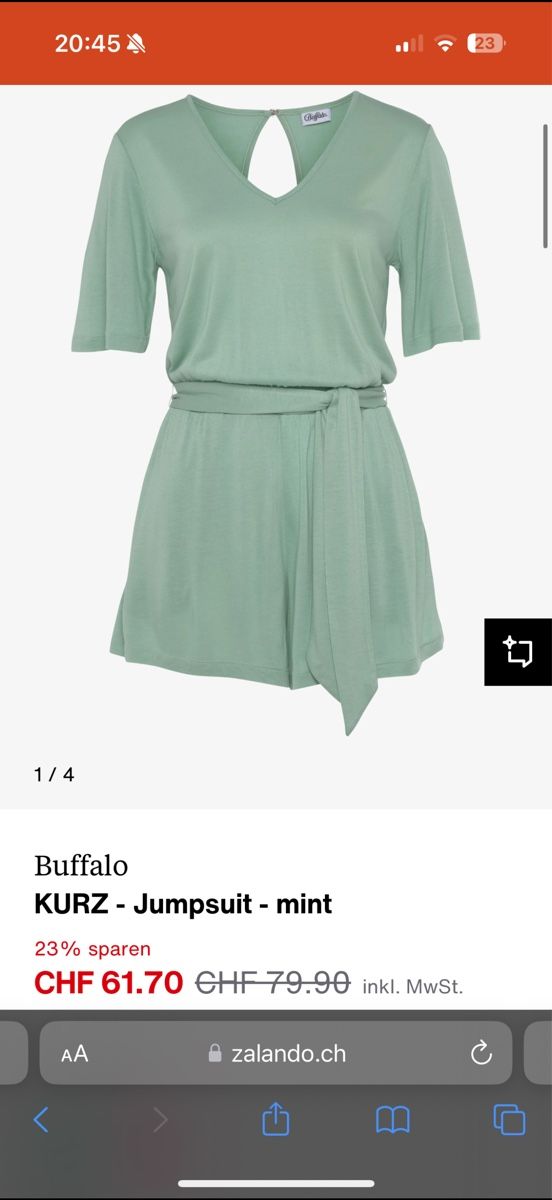 Buffalo Tute: Buffalo KURZ - Jumpsuit - mint - Orginalpreis 80.- – Nuovo e nell'imballaggio originale da Zürich venduto da luxuryoutlet1 4
