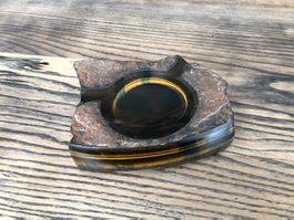 Vintage Tigerauge Aschenbecher