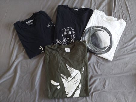 4 T-SHIRT GR. L *NARUTO /MARVEL* BERSHKA