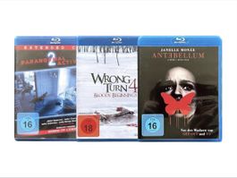 Horror Bluray Set: Wrong Turn 4, Para. Activity 2, Antebellu