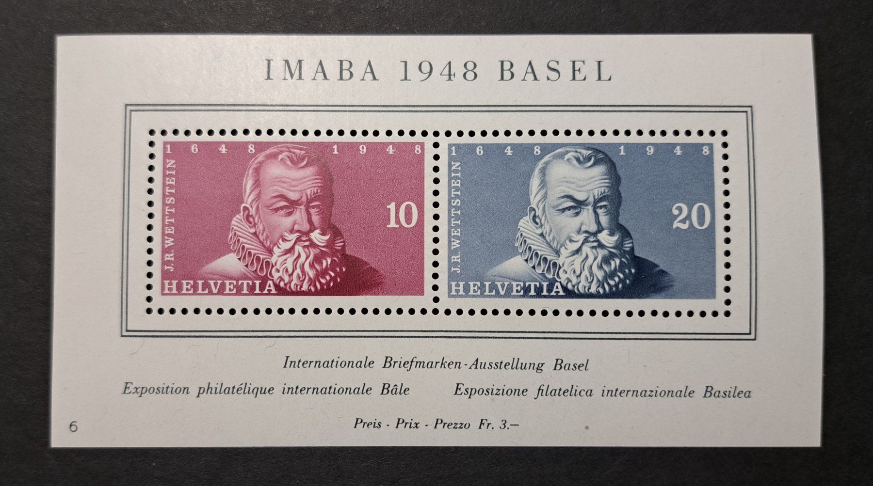 Tutti i francobolli: Block Imaba 1948 Basel postfrisch – Usato da Unterägeri venduto da PhilatelieStudiger