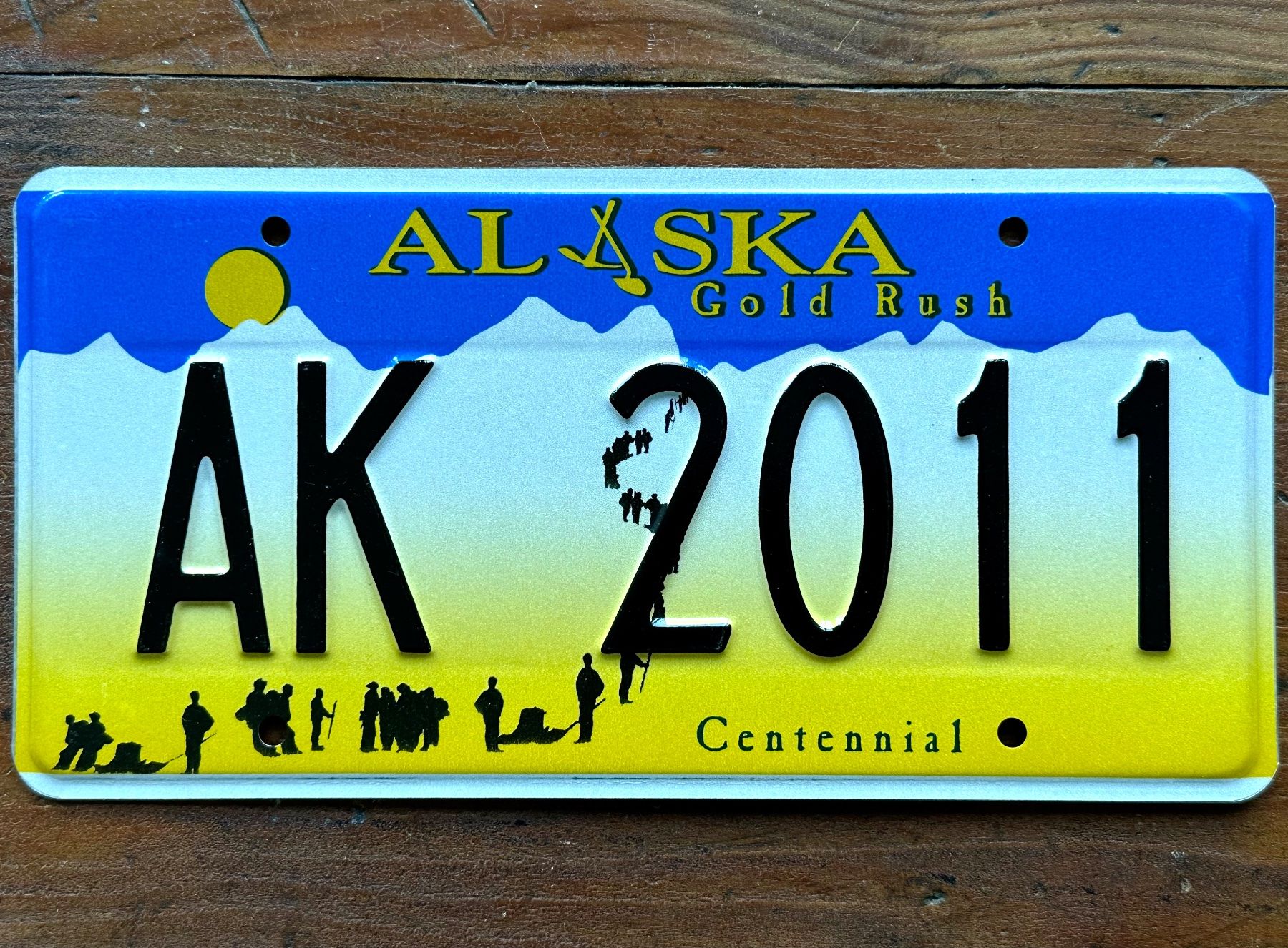 Schilder: Autonummer Alaska 2011 – Gebraucht aus Seltisberg von quadartswiss
