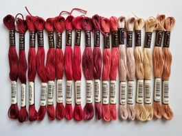 Anchor Vintage  Palette Wildrose – 18x Mouliné Baumwolle