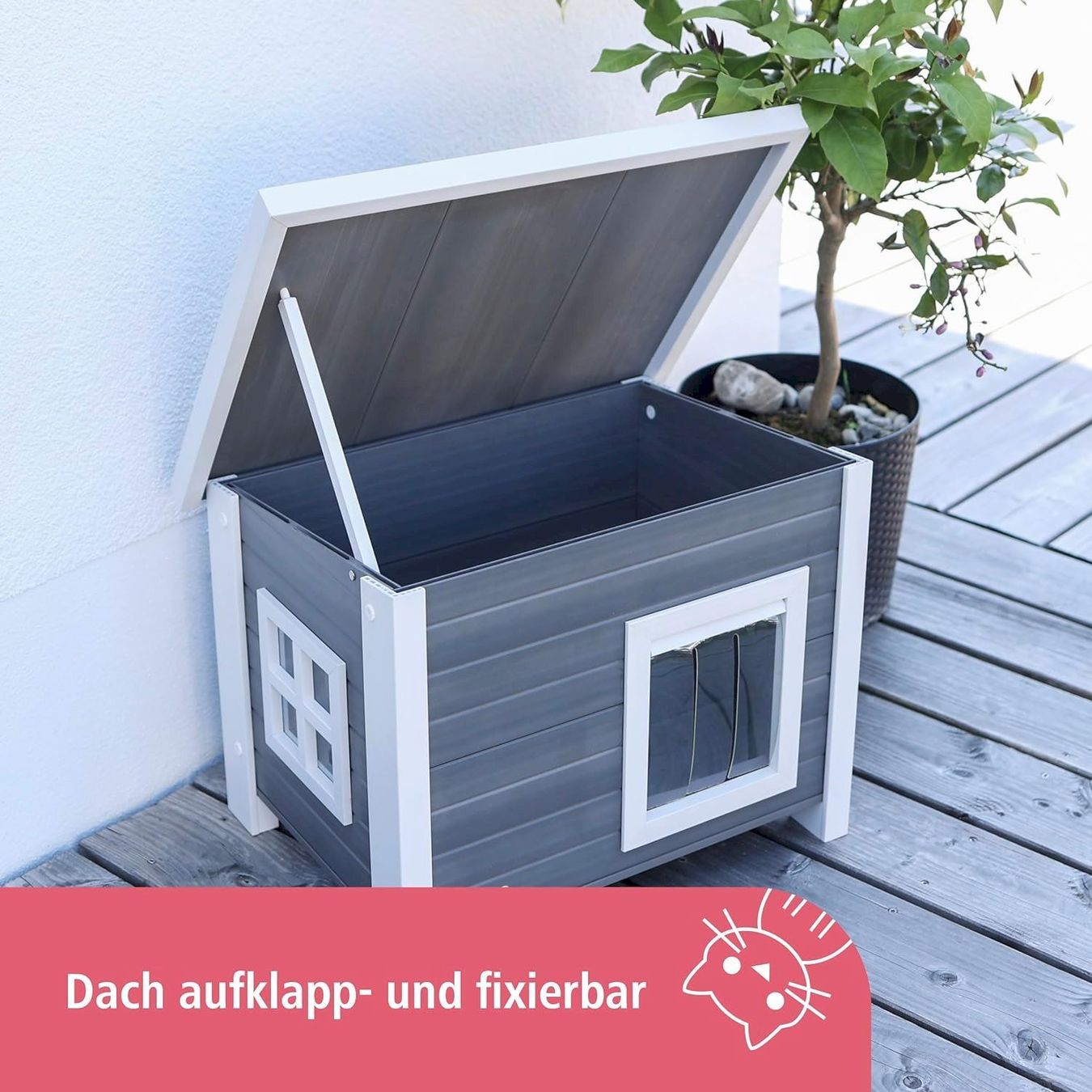 Sonstiges Tierzubehör: Kerbl Eli ECO-Katzenhaus 57x45x43cm – Neu und originalverpackt aus Bottighofen von zaap 6