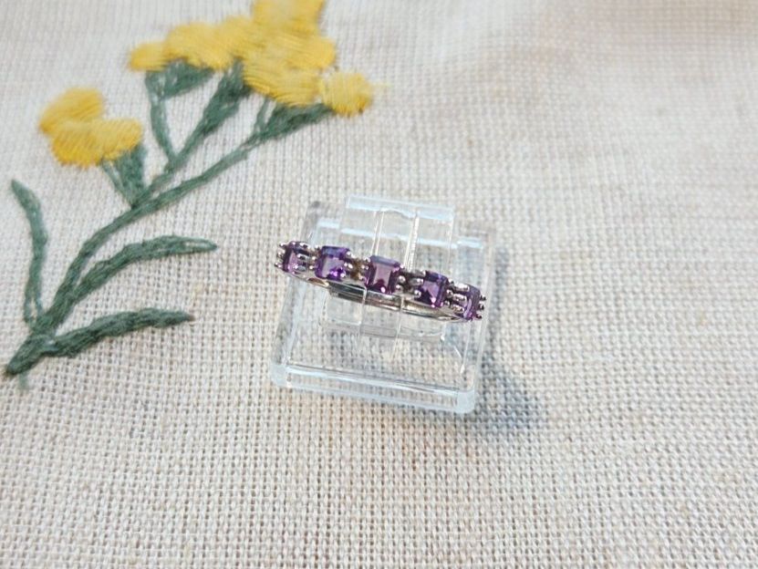 Anelli: NEW - S925 Amethyst Ring (Adjustable) – Nuovo (secondo la descrizione) da Zürich venduto da cin_wcf6