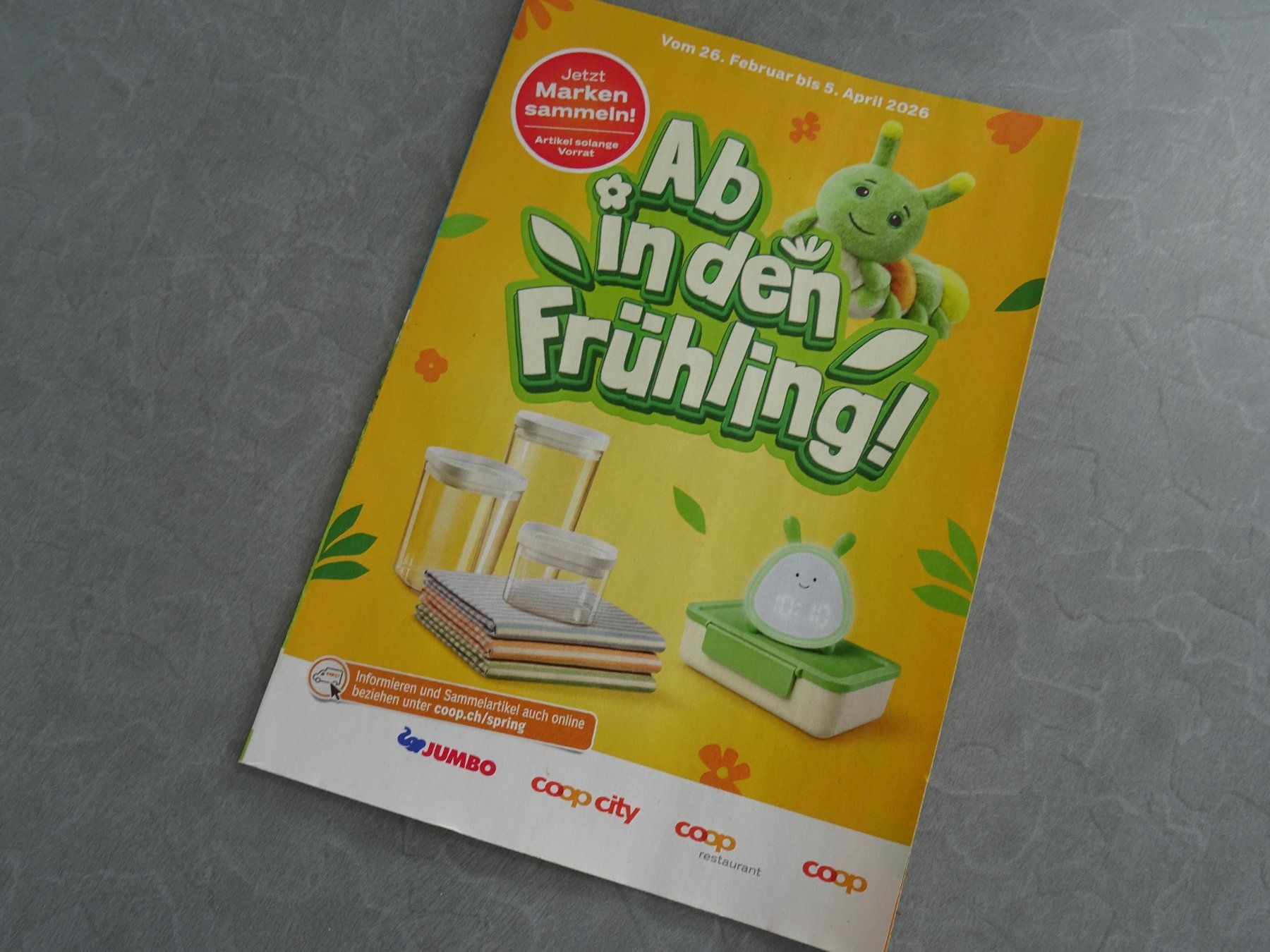 Coop Sveglie: Coop Ab in den Frühling Raupe Kinder Wecker – Nuovo e nell'imballaggio originale da Rothrist venduto da heinrich1966 5