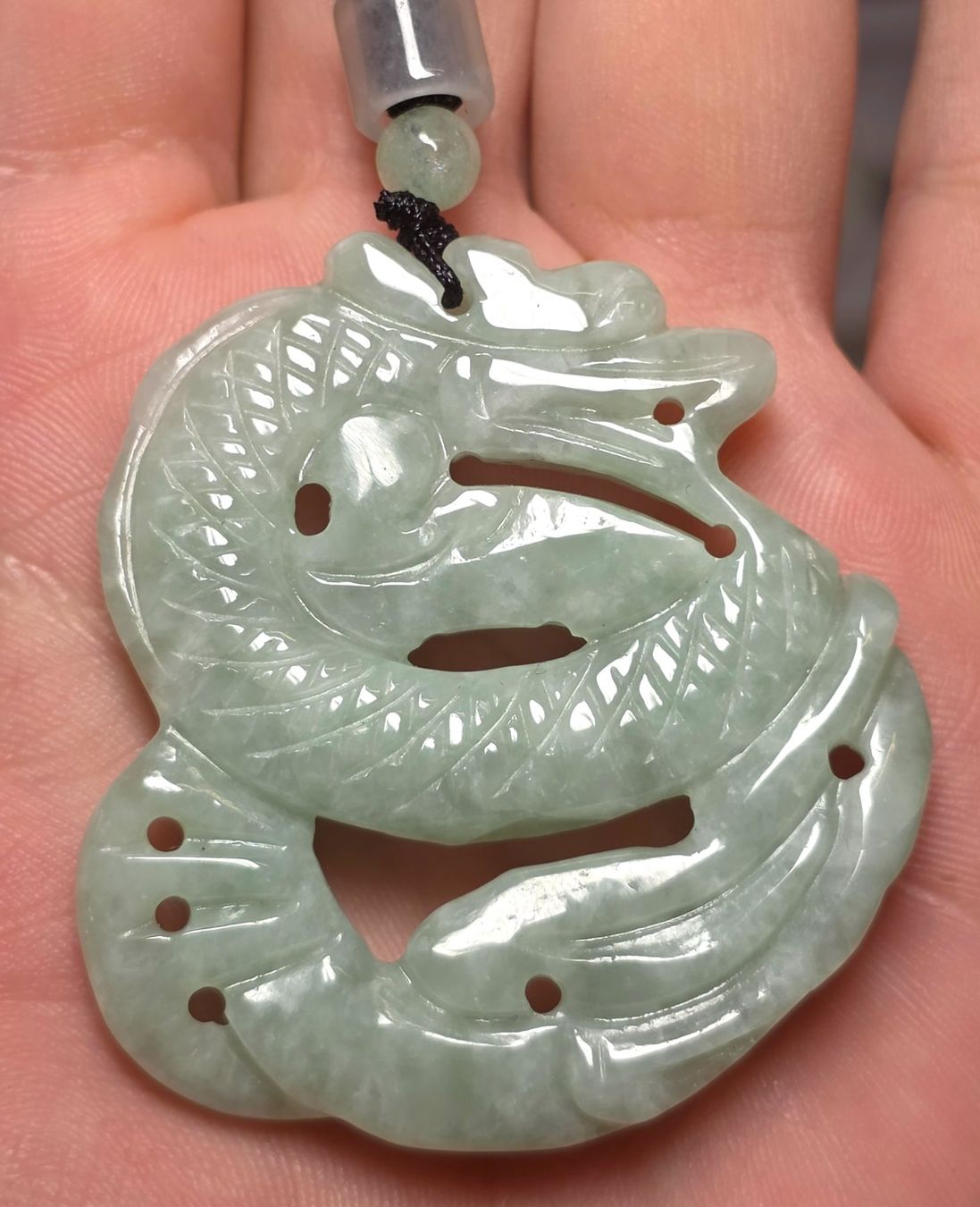Mineralien & Heilsteine: Jadeit Drachen Halskette – Neu und originalverpackt aus Matzingen von Shay_Crystalz 1