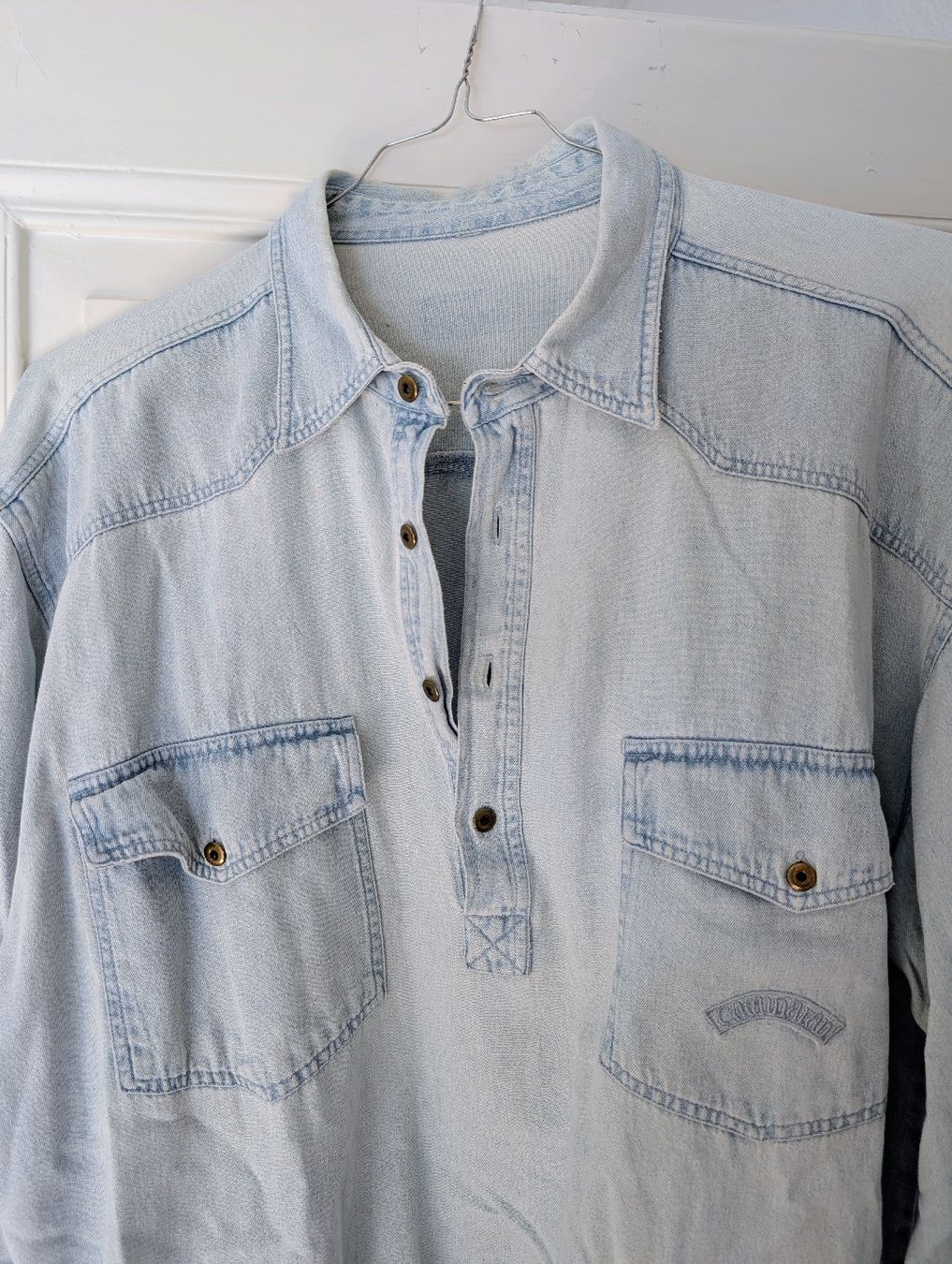 Hemden: Vintage Jeanshemd Grösse M, hellblau – Gebraucht aus Zürich von Hedkandi 1