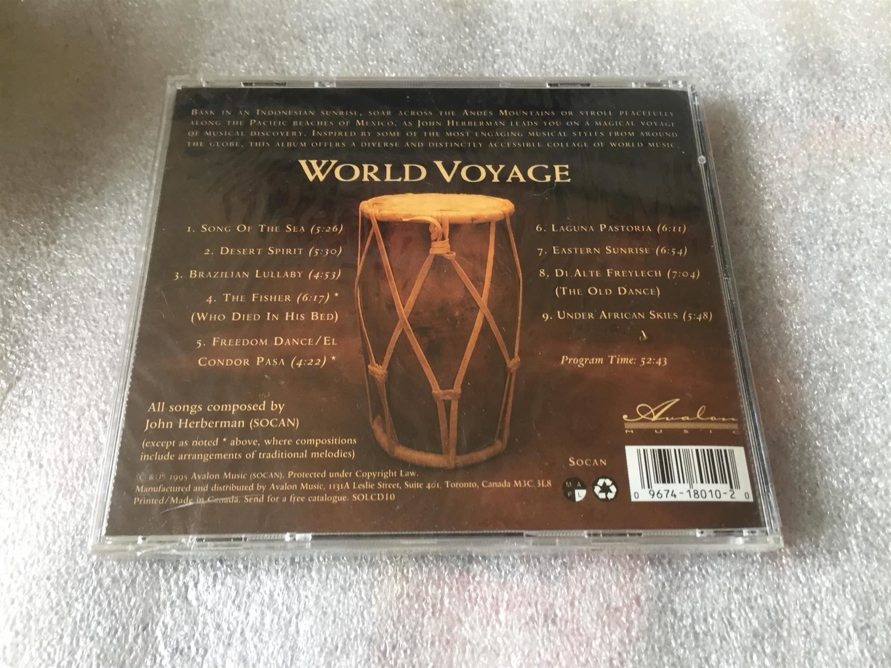 CDs: John Herberman World Voyage CD Neuf 1995 – Neuf avec emballage d'origine à Genève par Cockattoo 1