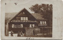 LANDWIRTSCHAFT/BAUERNHAUS/WEBERHAUS 1910 Bienenstöcke SG/AR?