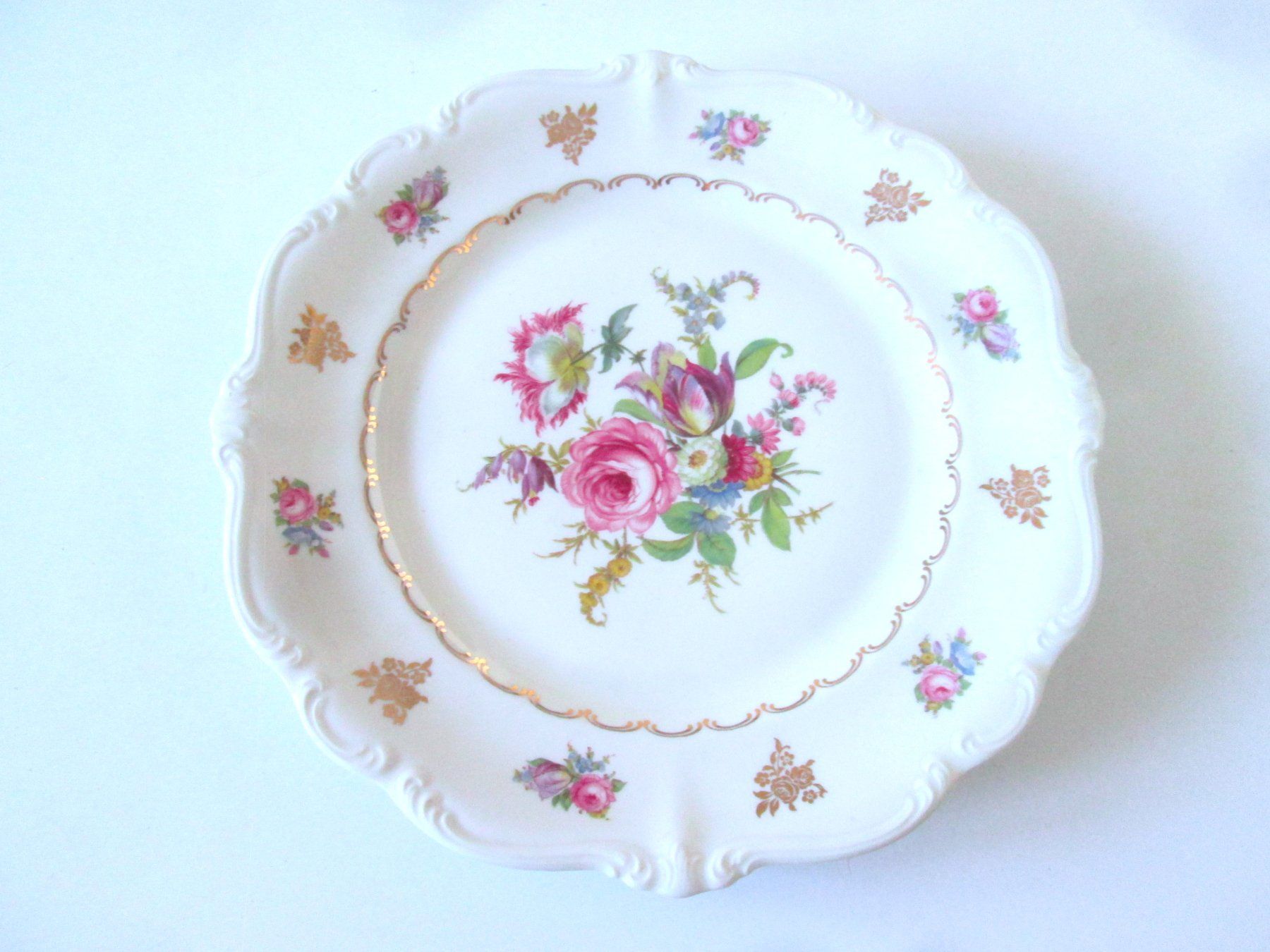 Rosenthal Piatti: Rosenthal Pompadour Kuchenplatte, Vintage – Usato da Sementina venduto da babucia