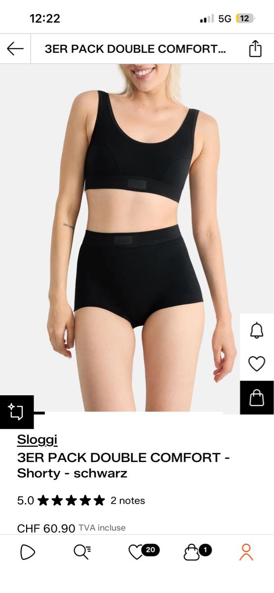 Sloggi Altra biancheria intima: 4 shorty Sloggi – Nuovo (secondo la descrizione) da Saignelégier venduto da froglover16