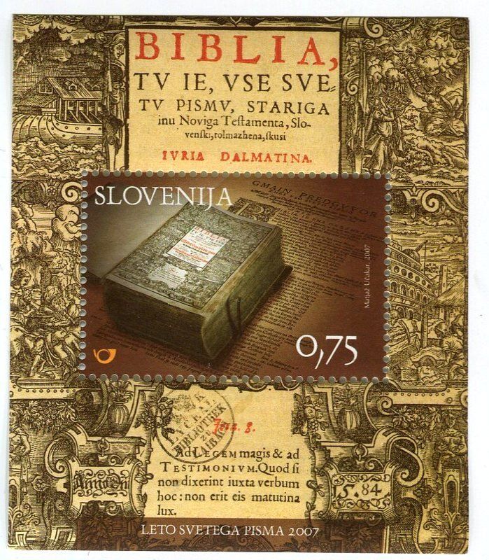 Tous les timbres: Block "Bibel". Slowenien – Neuf avec emballage d'origine à Basel par Butsch5