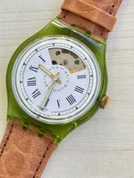 Swatch Automatic Uhr grün transparent mit Box 1991