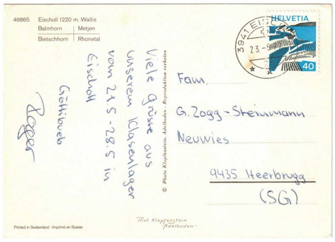 Cartoline postali: Eischoll - 4 Bild AK – Usato da Binningen venduto da Mountainrider 1
