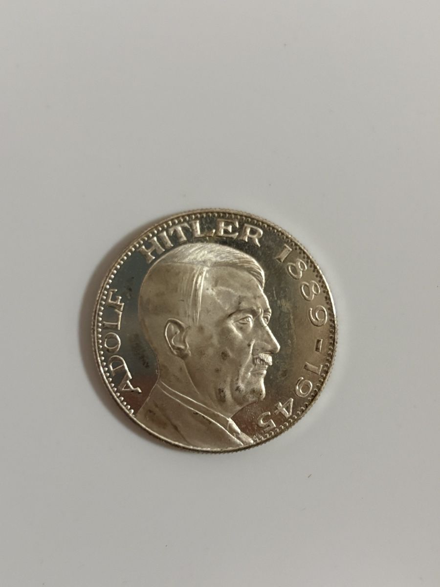 Moneta Di Natale Commemorativa – Babbo Natale, Souvenir In Metallo Per Calza (Diametro 40 Mm)