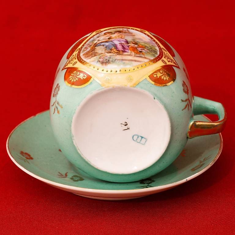 Tazze: Royal Vienna Teetasse mit Unterteller – Usato da Ascona venduto da ArtRomantica 3