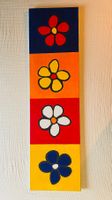 Leinwandbild  "Blumen" - 110x30cm