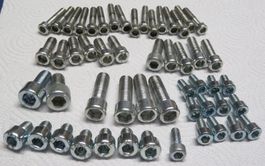 63 Schrauben M6 / M8 / M10, Zylinderkopf Innen-6kt, DIN 912