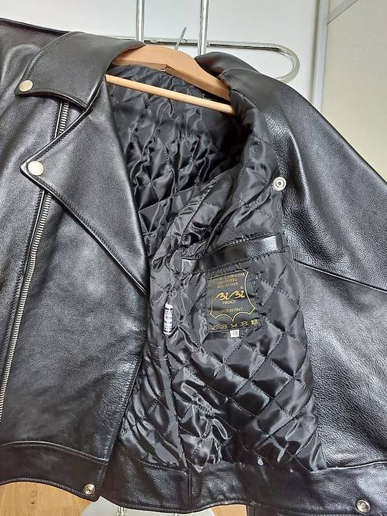 Giacche: Veste homme "Perfecto" en cuir véritable noir  – Usato da Martigny venduto da paquito60 2