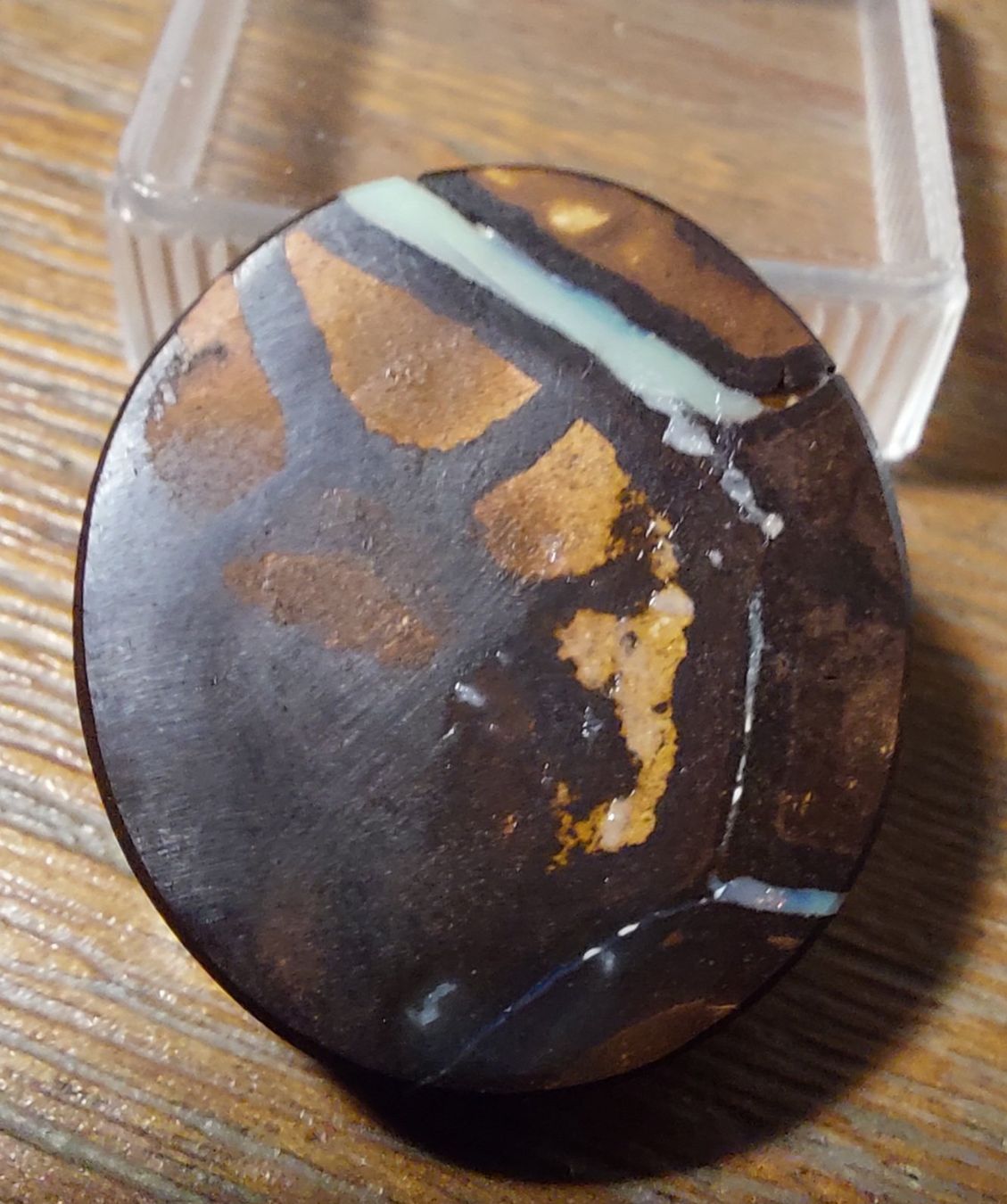 Edelsteine: Opal oval mit schönem Farbenspiel 29.85ct – Neu (gemäss Beschreibung) aus Klingnau von Tamina5 2