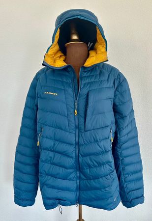Mammut Broad Peak II Hoody Daunenjacke 750+   blau/gelb
