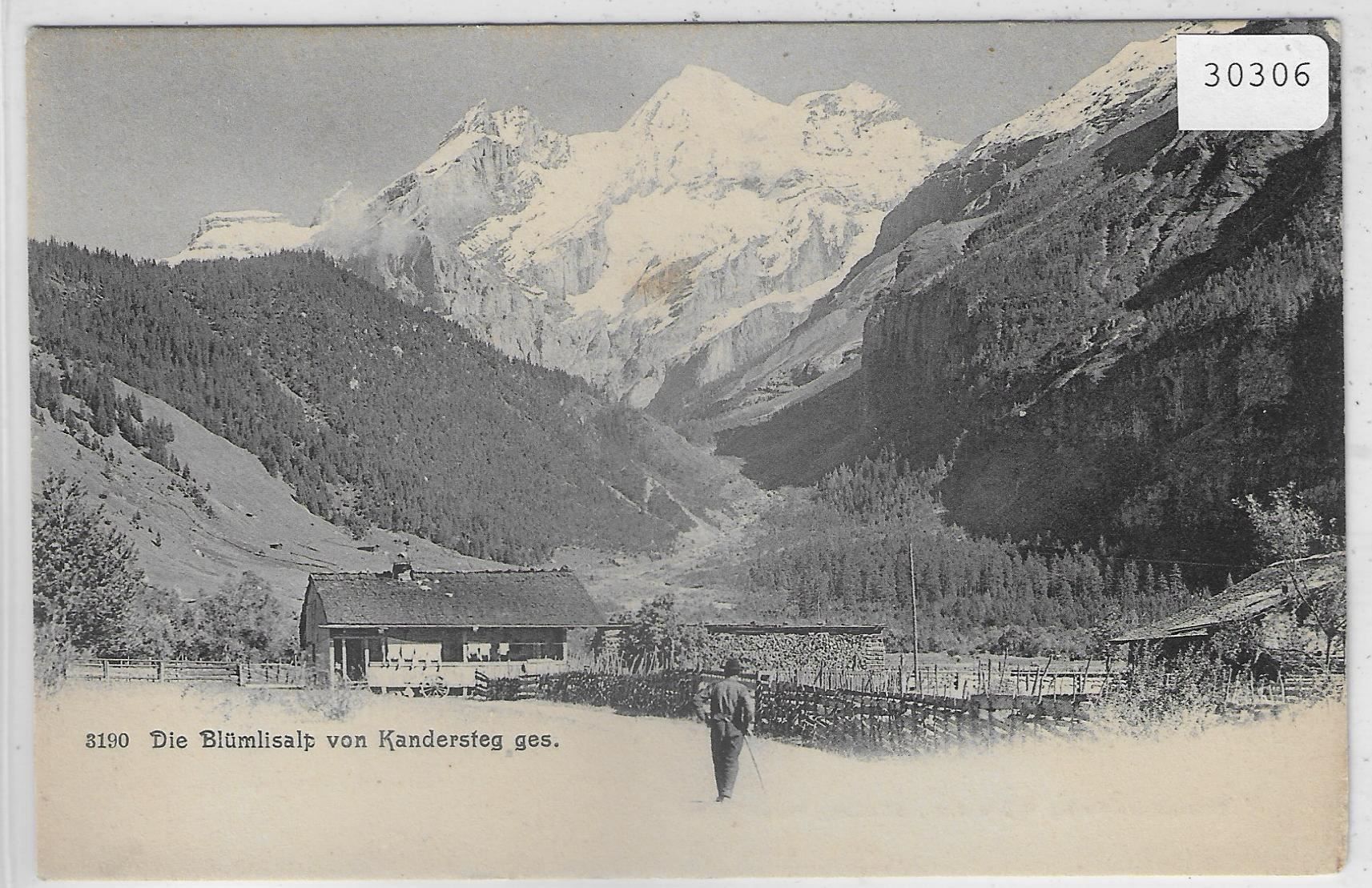 Cartoline postali: Die Blümlisalp von Kandersteg gesehen – Usato da Ettingen venduto da Kartenplanet