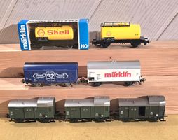 MÄRKLIN - 7 Stück - GÜTERWAGEN - Zustand i.o. - gemäss Bilde
