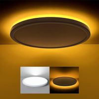 LED Deckenleuchte Nachtlicht 24W 3CCT Deckenlampe Rund