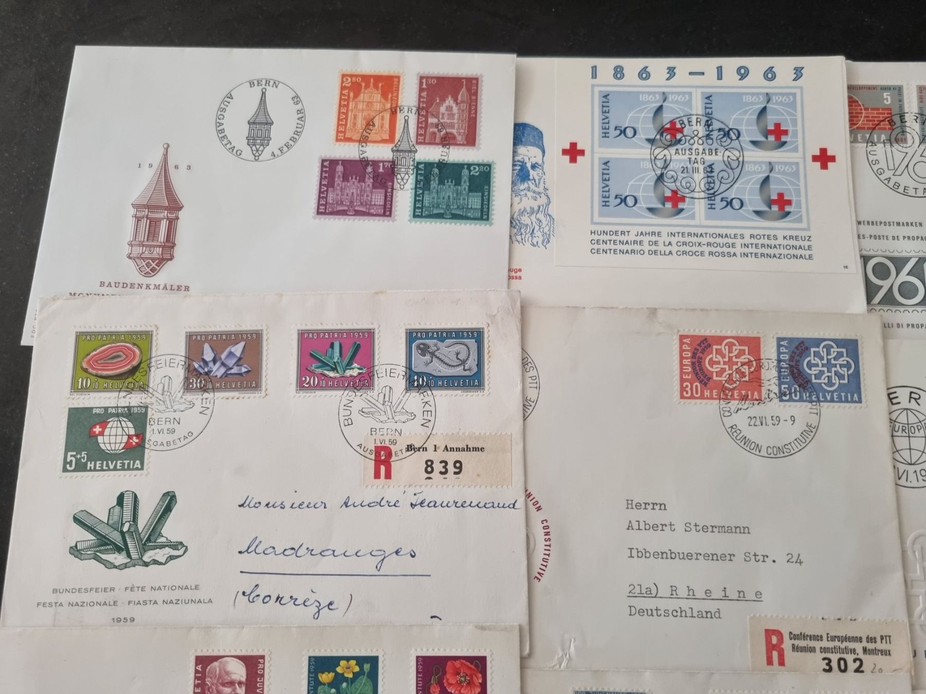 Tutti i francobolli: 16 FDC Ausgaben 1959 - 1963 – Usato da Gümligen venduto da Geniusbuy 4