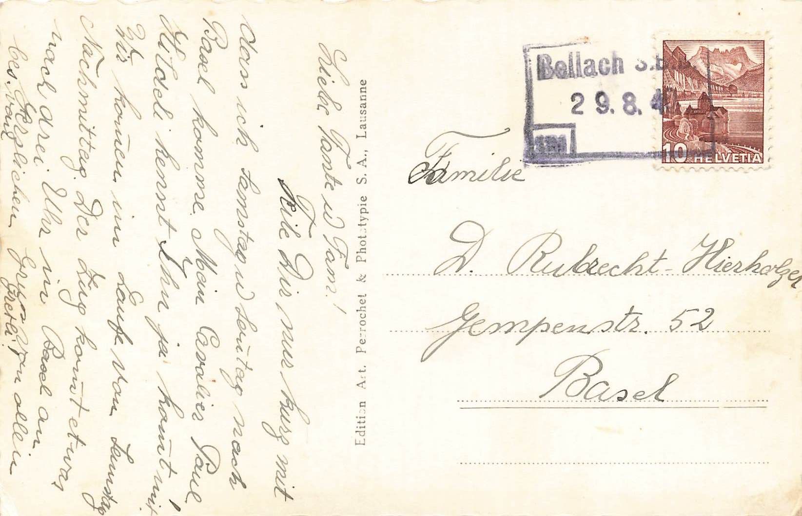 Cartoline postali: Bole et la trouee de Bourgogne Bahn – Usato da Biasca venduto da Blenio71 1