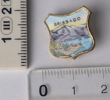 Brissago Emaille Wappen Pin Anstecknadel Vintage Rarität!