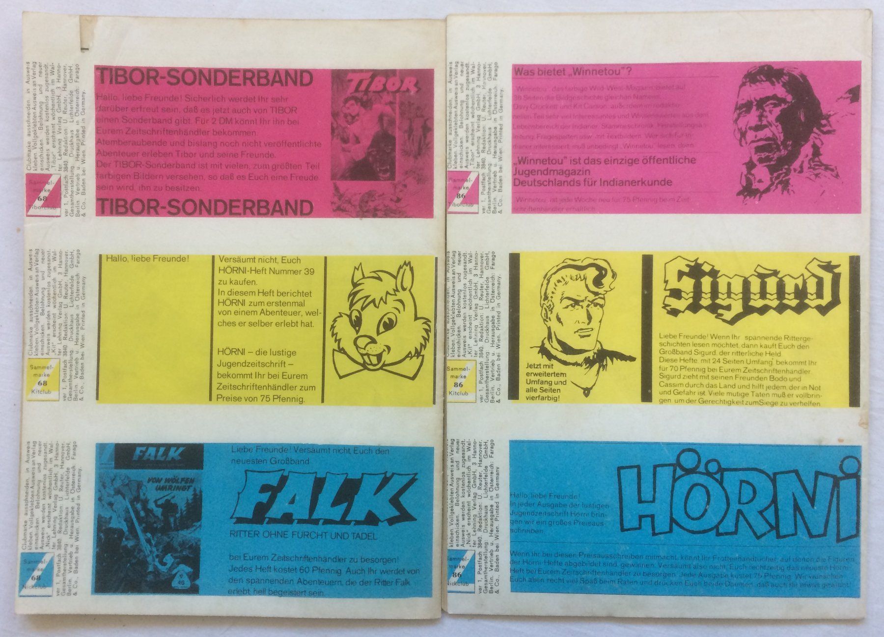 Fumetti: Piccolo-Grossband - Nr.68 + Nr.86 – Usato da Schaffhausen venduto da durruti 7