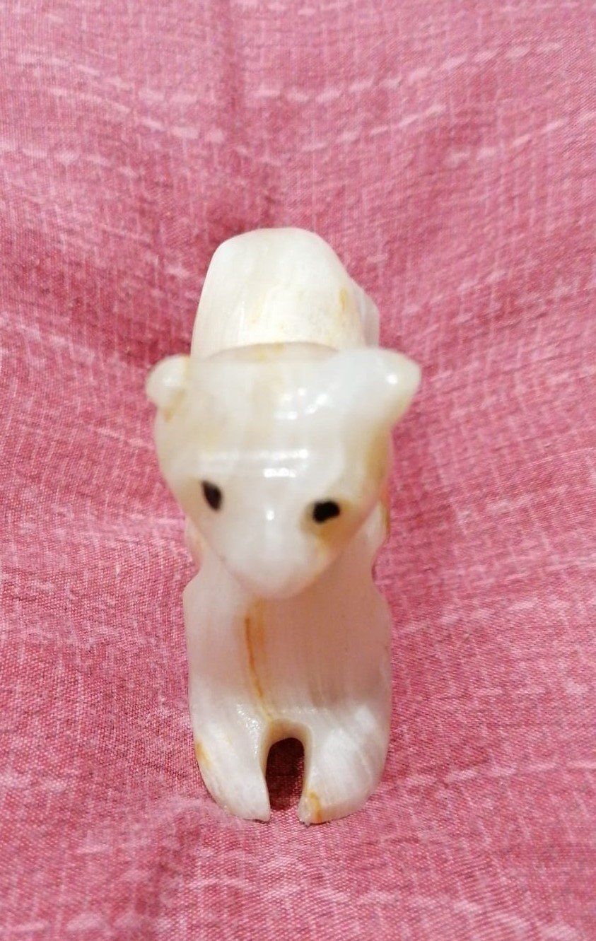 Statuette: handgemachte Katze aus Onyx – Usato da Grächen venduto da Hel7890 1