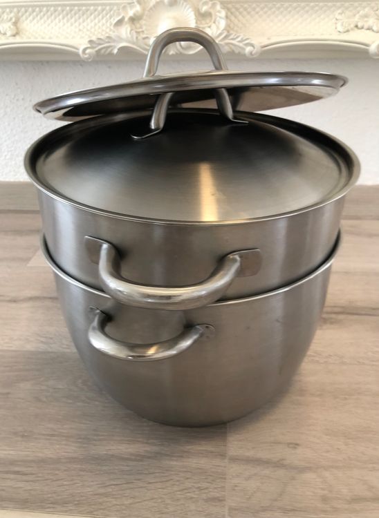 3-Etagen Dampfgarer Edelstahl - Multifunktional Und Platzsparend