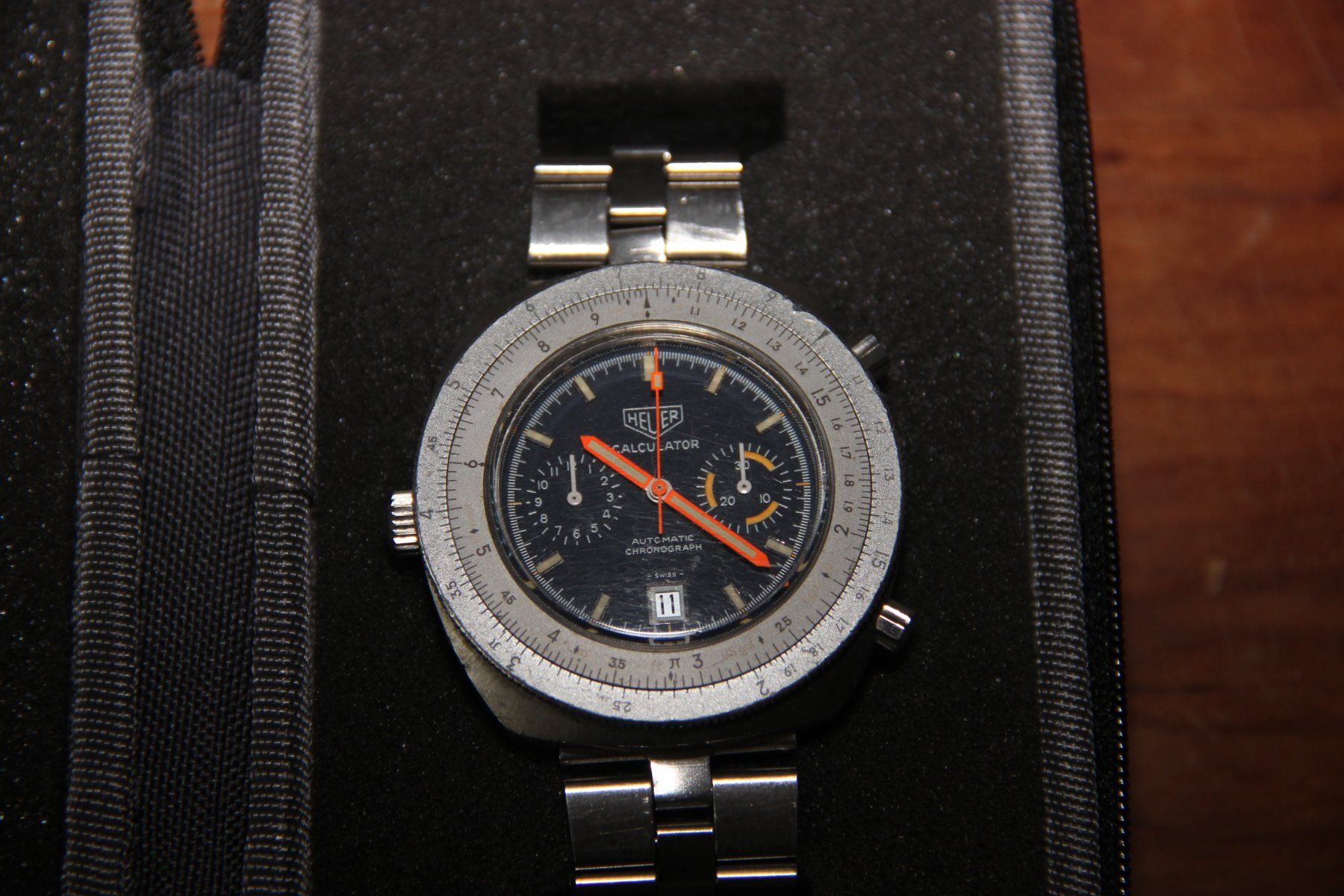 Tag Heuer Orologi: Heuer Calculator ca 1972 – Usato da Thun venduto da zopfschweiz 1