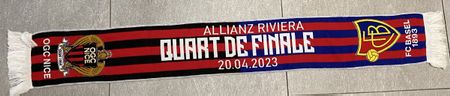 FC Basel-OGC Nice Schal, Viertelfinale 20.04.2023, Neuwertig