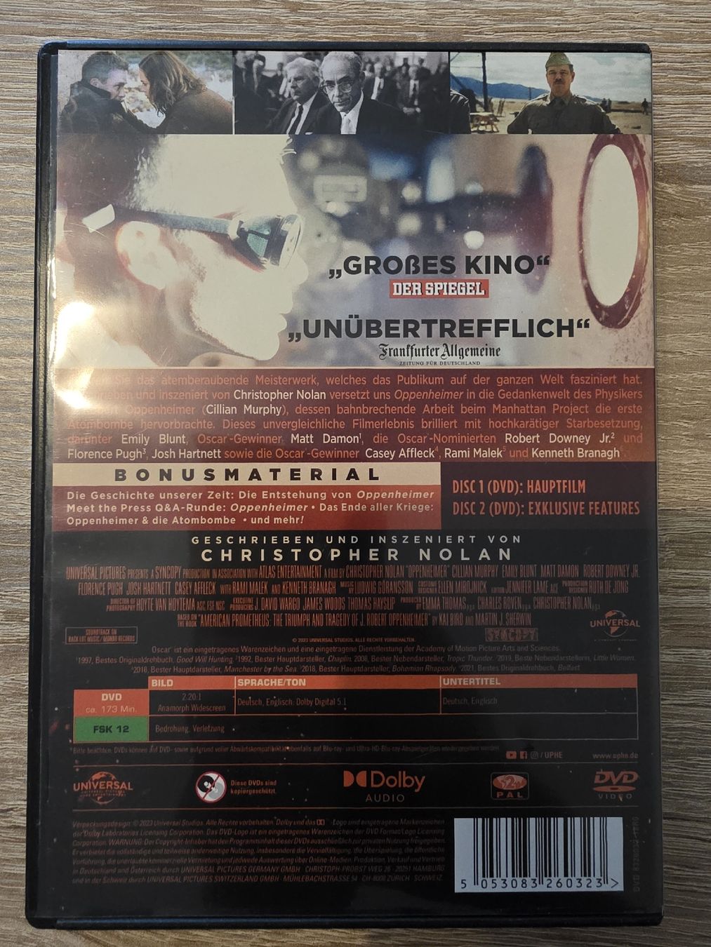 Alle DVDs: Oppenheimer DVD von Christopher Nolan  – Gebraucht aus Zürich von P-editon 1