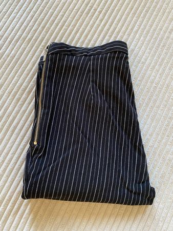 New Look Hose gestreift Schwarz Weiss Skinny Streifen Gr 36